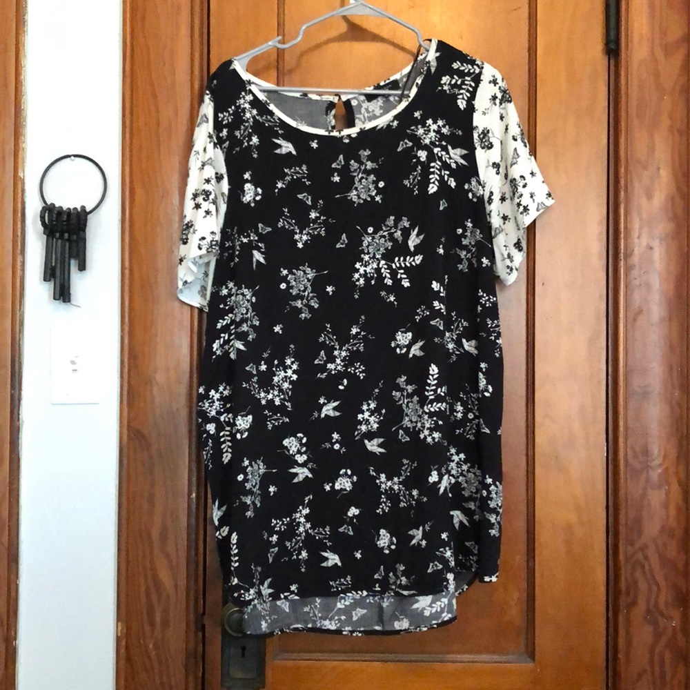 ASOS black & white print shirt